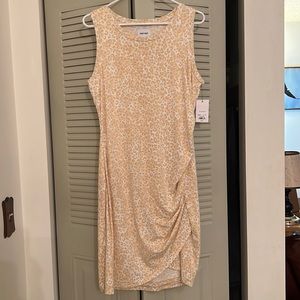 Nine West cream Cheetah print dress